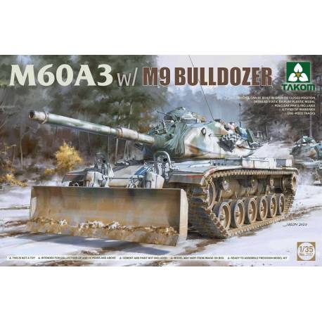 Maquette char M60A3 w/M9 Bulldozer|TAKOM|2137|1:35