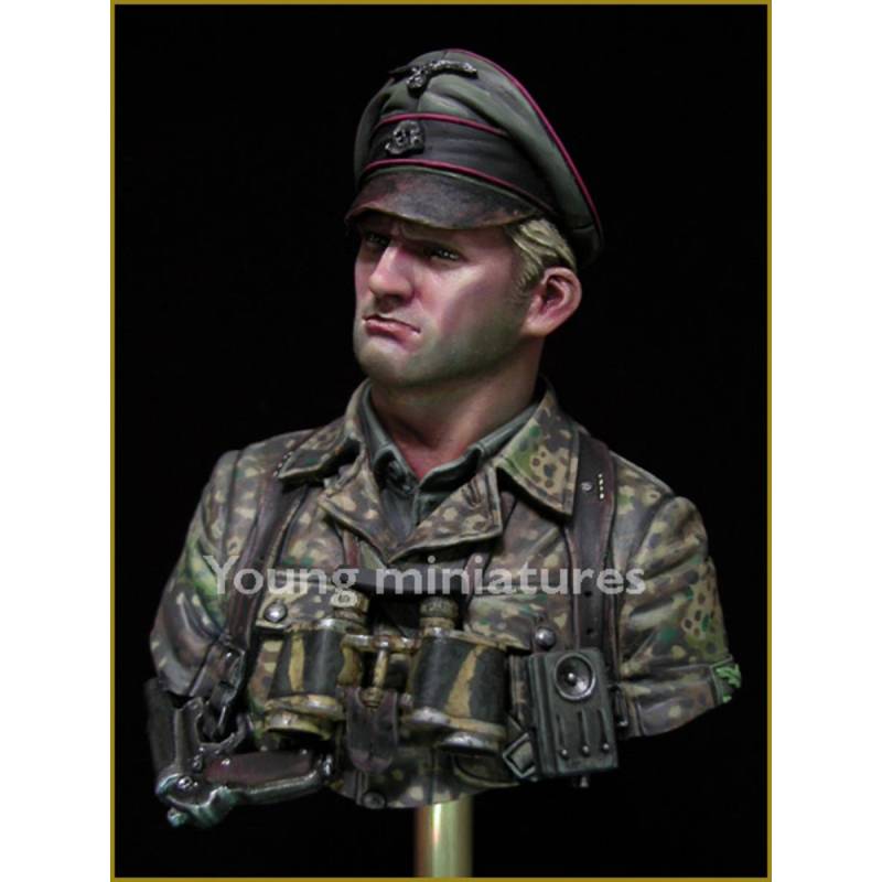 German Waffen SS Officer 1944 1/10ème Young Miniatures YM1831 Maquette ...