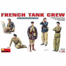 Maquette figurine FRENCH TANK CREW|Miniart|35105|1:35