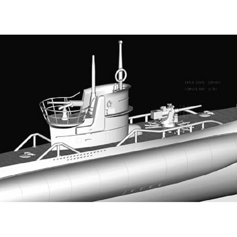 German Navy Type VII-B U-Boat HOBBY BOSS 83504 1/350ème Maquette Char Promo