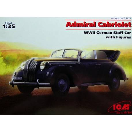 Admiral Cabriolet - WWII German Staff Car with Figures 
