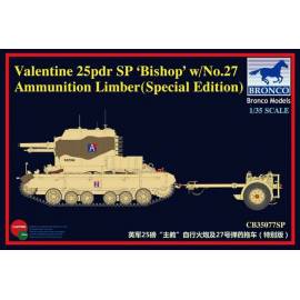 Valentine 25pdr SP ‘Bishop’ w/ No.27 Ammunition Limber (spécial édition) 