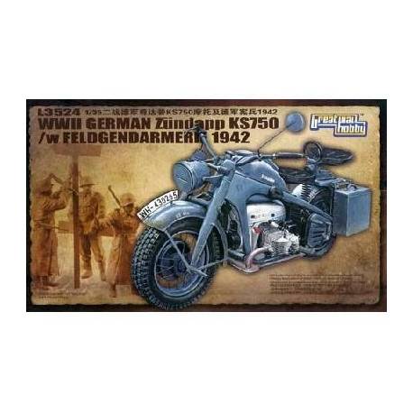 WWII German Zundapp KS 750 /w Feldgendarmerie 42 