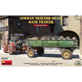 GERMAN TRACTOR D8506 WITH TRAILER