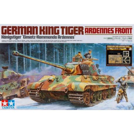 German King Tiger(Ardennes Front)w/Aberr Photo-Etched Parts and Metal Gun Barrel 