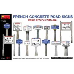 FRENCH CONCRETE ROAD SIGNS PARIS REGION 1930-40’s