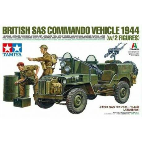 British SAS Commando Vehicle 1944 (w/2 figures)