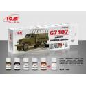 Acrylic Paint Set for G7107 and other WW2 US vehicles