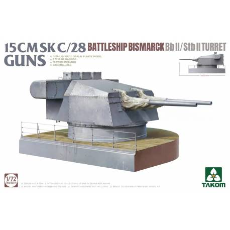 15 cm SK C/28 Guns Bismarck Bb II/Stb II Turret