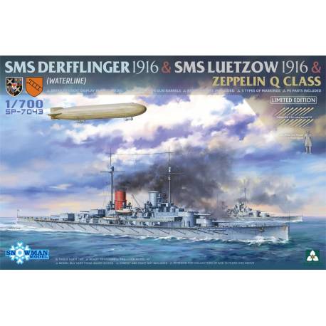 SMS DERFFLINGER 1916 & SMS LUETZOW 1916  & ZEPPELIN Q CLASS (LIMITED EDITION)