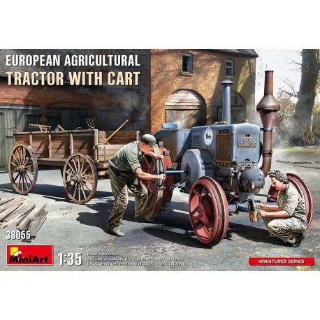 EUROPEAN AGRICULTURAL TRACTOR WITH CART