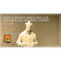 French marine armoured car crewman and a morning coffee