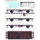 Geniune SSyms - German Railway SCHWERER PLATTFORMWAGEN 6-Axle 80ton