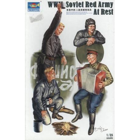 ww II SOVIET RED ARMY AT REST 