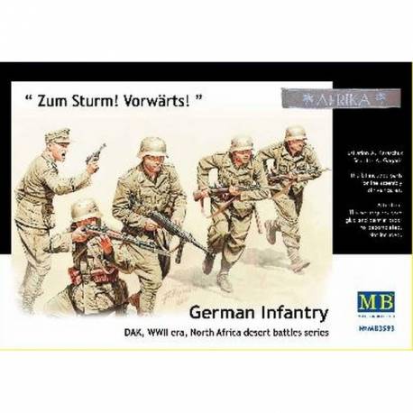 “Zum Sturm! Vorwarts! ” German Infantry, DAK, WWII, North Africa Desert Battles series 