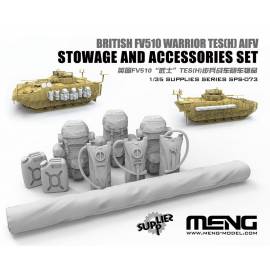 Kit amélioration British FV510 Warrior TES[H] AIFV Stowage & Accessories Set MENG SPS-073 1/35ème maquette char promo