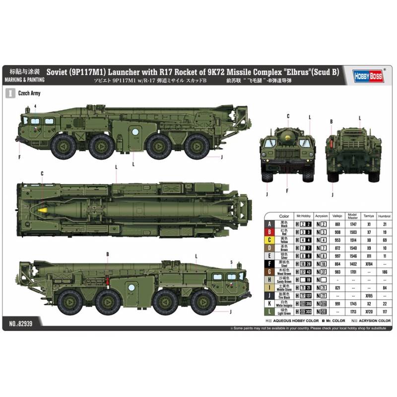 Soviet (9P117M1) Launcher With R17 Rocket Of 9K72 Missile Complex ...