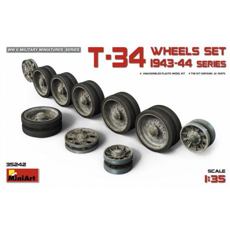 T-34 WHEELS SET. 1943-44 series