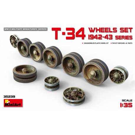 T-34 WHEELS SET. 1943-44 series