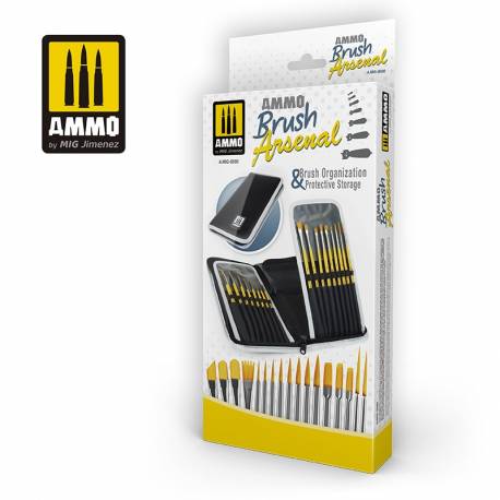 AMMO Brush Arsenal - Brush Organization & Protective Storage