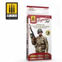 WWII US PARATROOPERS UNIFORMS Figures Set