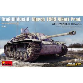 StuG III Ausf. G March 1943 Alkett Prod. WITH WINTER TRACKS. INTERIOR KIT