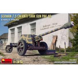 GERMAN 7.5CM ANTI-TANK GUN PAK 40 EARLY PROD