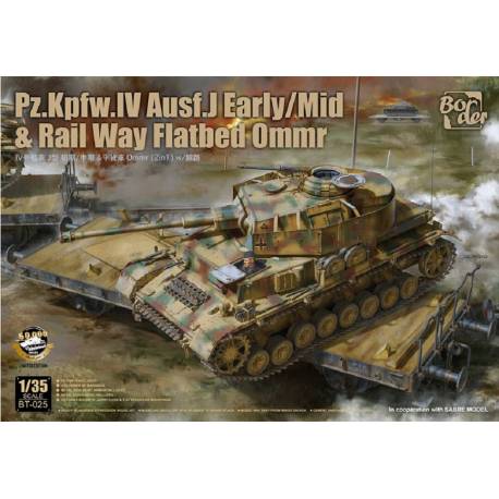 Pz.Kpfw.IV Ausf. J Early/Mid & Railway Flatbed Ommr Limited Edition