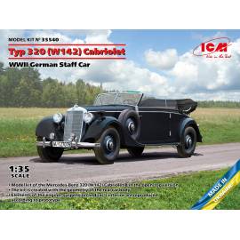 Typ 320 (W142) Cabriolet WWII German Staff Car