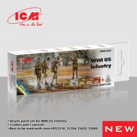 Acrylic paint set for WWI US infantry