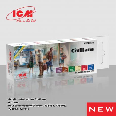 Аcrylic paints set Civilians