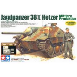 German TD Hetzer Mid Prod. - w/ABER PE Parts/Gun Barrel 