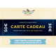 E-carte Cadeau Maquette Char Promo