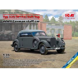 Typ 320 (W142) Soft Top WWII German staff car