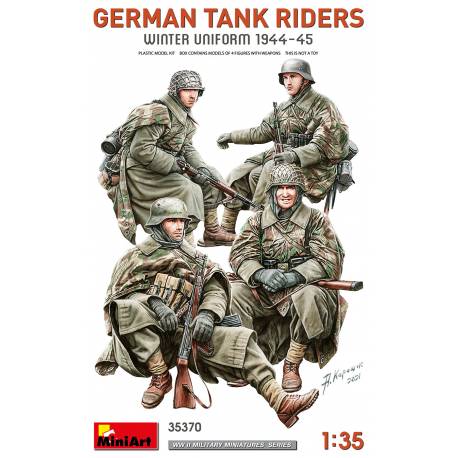 GERMAN TANK RIDERS. WINTER UNIFORM 1944-45