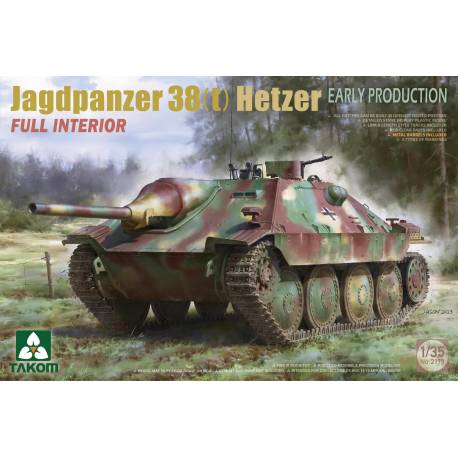 Maquette char Jagdpanzer 38(t) Hetzer Early Production Full Interior|TAKOM|2170|1:35