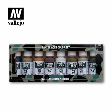 KIT DE PEINTURE SET N°2 BOIS CUIR ET POCHOIR VALLEJO 70123