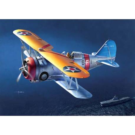 US Navy Fighter F3F-2 VF-6 Fighting Six|ACADEMY|12326|1:48