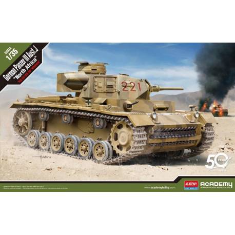 Char German Panzer III Ausf. J North Afrika|Academy|13531| 1:35