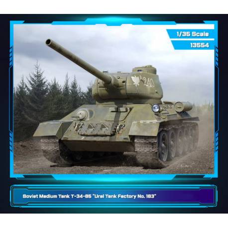 Char 183 Factory Late Production T-34/85|Academy|13554|1:35