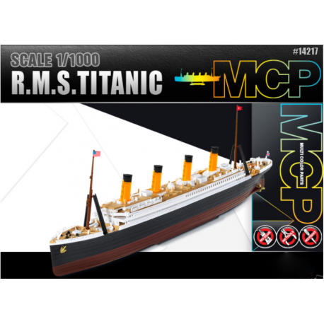 Bateau RMS Titanic MCP Multi Color Parts|ACADEMY|14217|1:1000