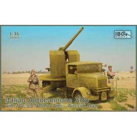 Canon Italian Autocannone 3Ro with 90/53 90mm Anti-Aircraft Gun|IBG Models|IBG35063|1:35