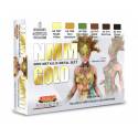 Peinture Non Metallic Metal Set1 Gold - 6X22 ml