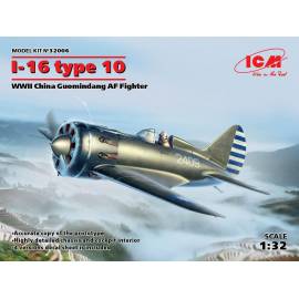 I-16 type 10  WWII China Guomindang AF Fighter