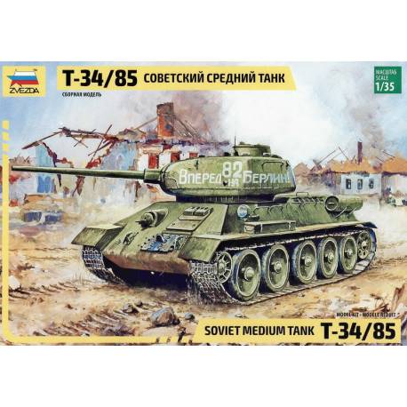 Maquette Char Soviet médium Tank T-34/85| ZVEZDA|3533|1:35 Maquette char promo