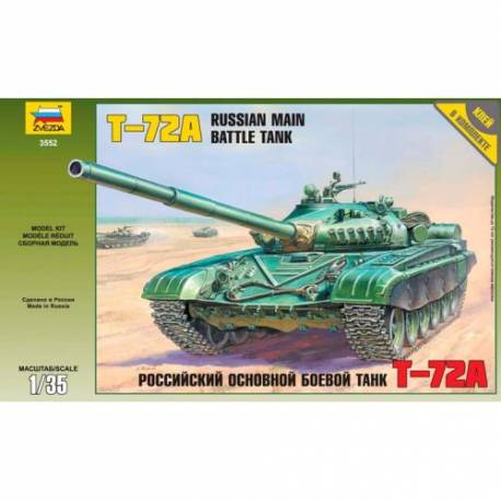 T-72A Soviet Main battle Tank|ZVEZDA|3552|1:35 Maquette Char Promo