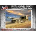 British Scammell Pioneer Artillery Tractor R100 with 7,2inch Howitzer