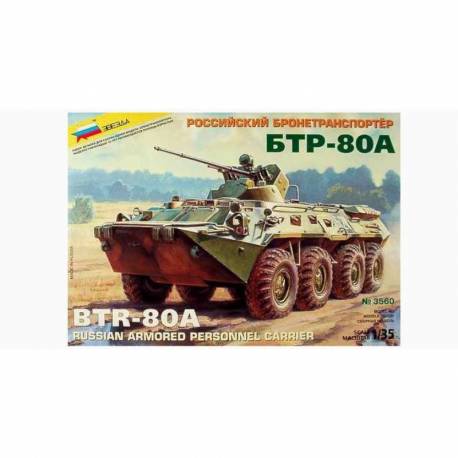 Maquette blindé BTR-80A Russian armored personnel carrier|ZVEZDA|3560|1:35