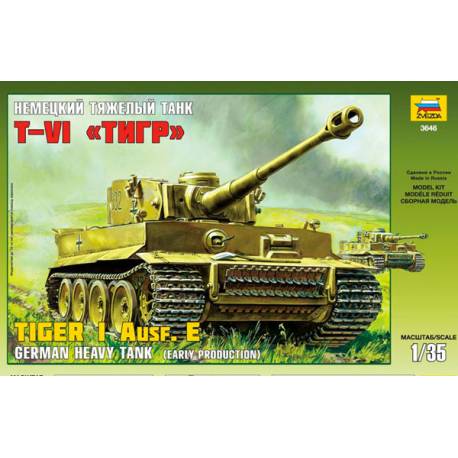 Maquette Char TIGER I Ausf E German Heavy Tank|ZVEZDA|3646|1:35