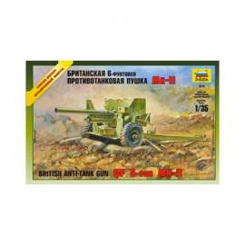 Maquette Canon British Anti-Tank Gun QF 6-PDR MK-II|ZVEZDA|3518|1:35